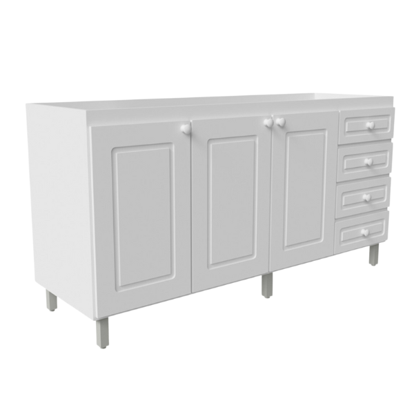 Bajo Mesada 3 Puertas - 3 Cajones 160 BMR