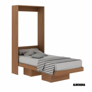Cama Rebatible de Pared 1 Plaza 8015 Almendra