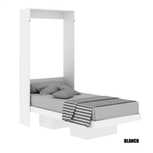 Cama Rebatible de Pared 1 Plaza 8015 Blanco
