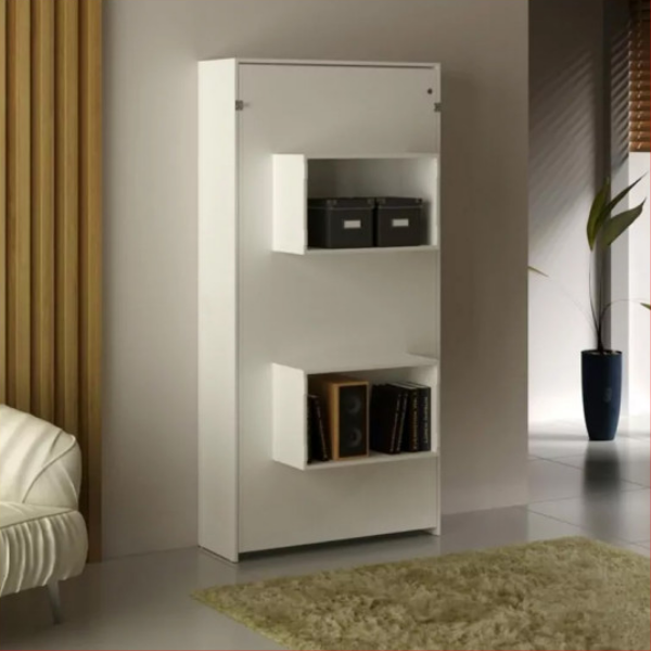 Cama Rebatible de Pared 1 Plaza 8015 Blanco - Imagen 6