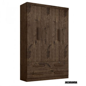 Placard 4 Puertas 4 Cajones - Maximus Jacaranda