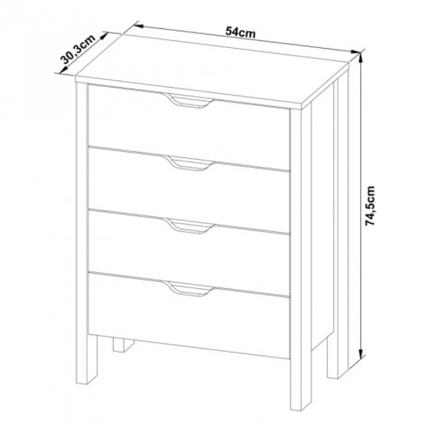 Comoda Cajonera Minimalista - 2000 - Imagen 5