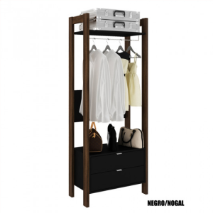 Repisa Abierta Cajones – Negro Nogal AZ1029