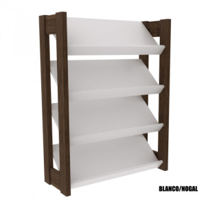 Zapatera Repisa Baja – 1025 Blanco Nogal