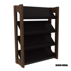 Zapatera Repisa Baja – 1025 Negro Nogal