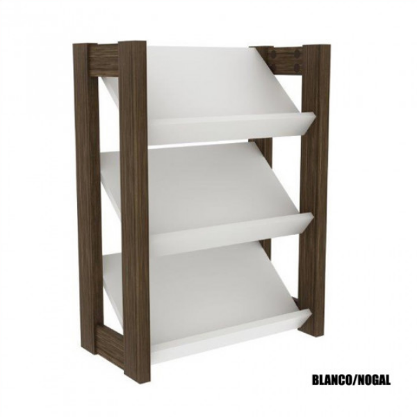 Zapatera Repisa Baja - 1035 Blanco Nogal - Imagen 2