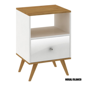 Mesa de Luz Retro RC01 Nogal Blanco