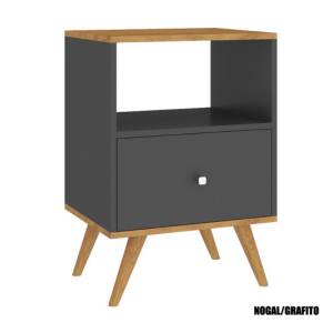 Mesa de Luz Retro RC01 Nogal Grafito