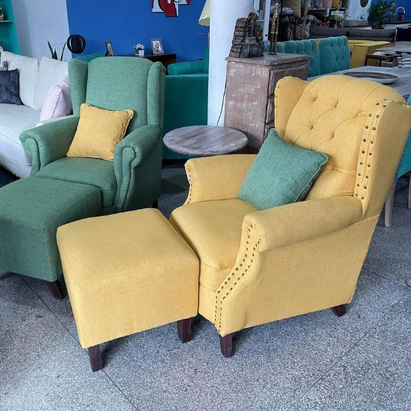 Butaca Bergere Capitone Repele Liquidos - Imagen 11