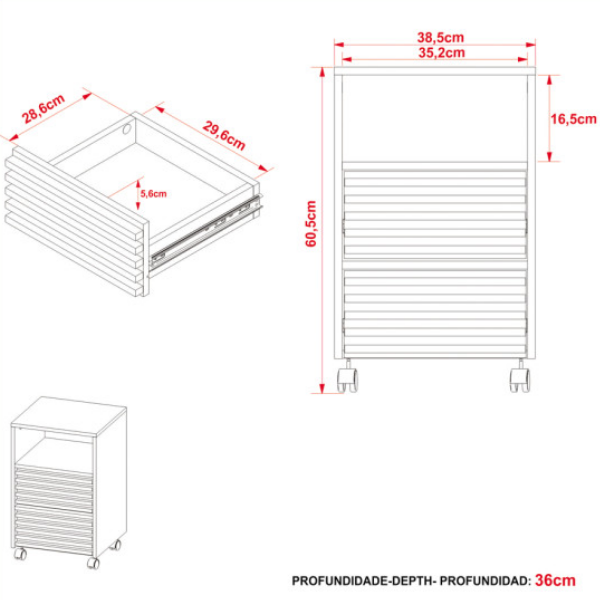 Cajonera Movil - 4175 - Imagen 8