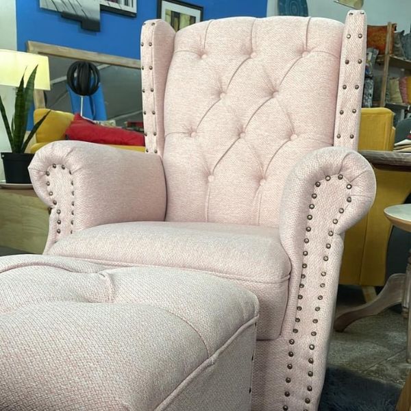 Butaca Bergere Capitone Repele Liquidos - Imagen 8