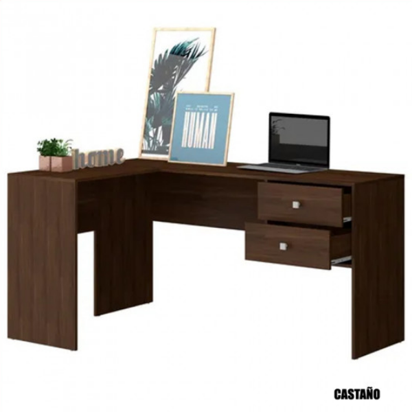 Escritorio Esquinero 68 - Castaño