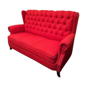 Sofá Bergere Capitoneado 3 Cuerpos