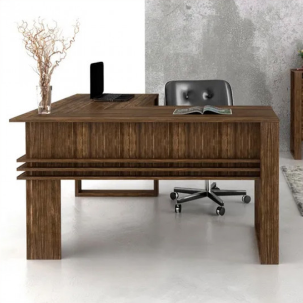 Escritorio Esquinero Moderno - 4145 - Nogal - Imagen 5