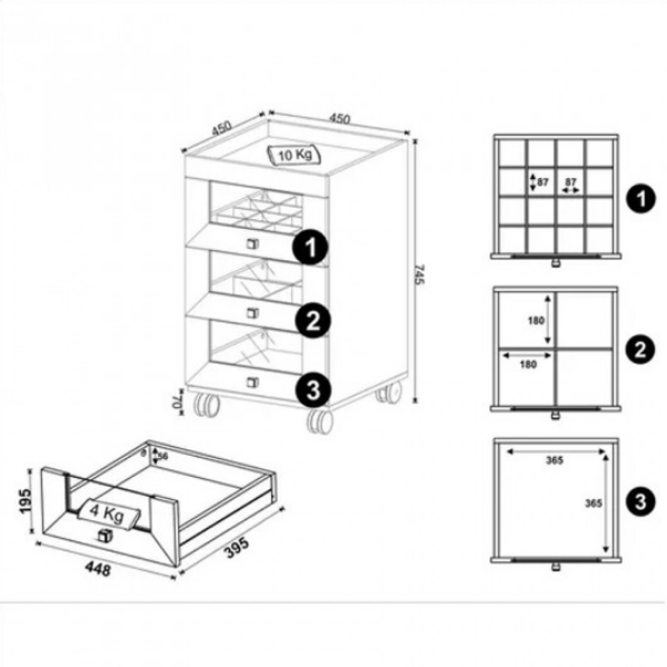 Carro Organizador de Maquillaje - 2013 - Imagen 3