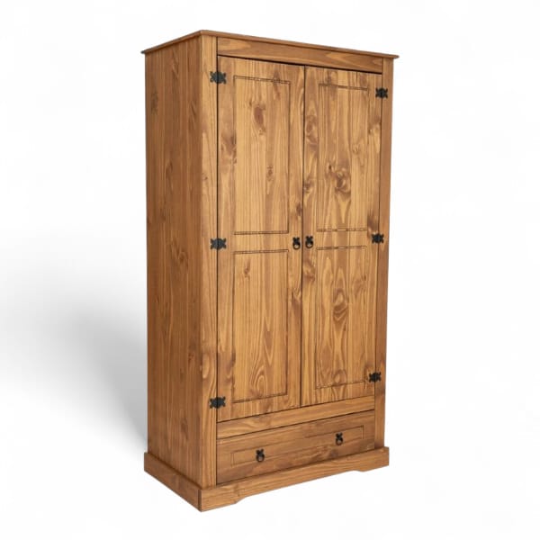 Ropero 2 Puertas Linea Mexicana MEX030 Nogal