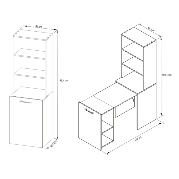 Mesa Multifuncion Desayunador - 4171 Amendoa - Imagen 4