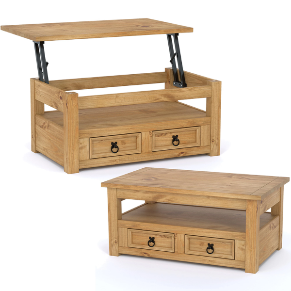 Mesa de Living Articulada Linea Mexicana MEX040 Natural - Imagen 2