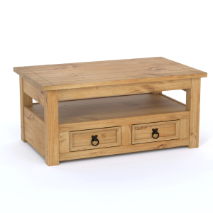 Mesa de Living Articulada Linea Mexicana MEX040 Natural