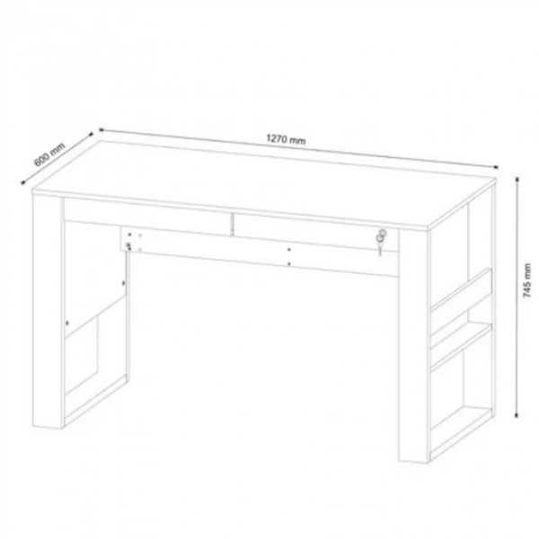 Escritorio Moderno 2 Cajones - 4144 - Imagen 8
