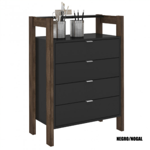 Cajonera 4 Cajones Minimalista – 1012 Negro