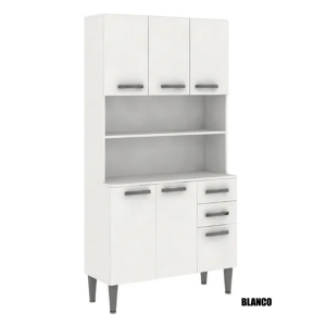 Kit de Cocina 6 Puertas 2 Cajones KT12 Blanco