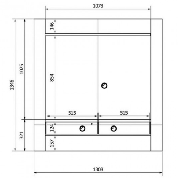 Panel TV Hasta 42' - Capri - Imagen 5