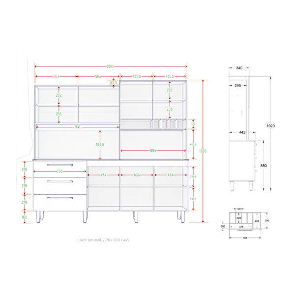 Kit de cocina Mega Blanco Natural - Imagen 5
