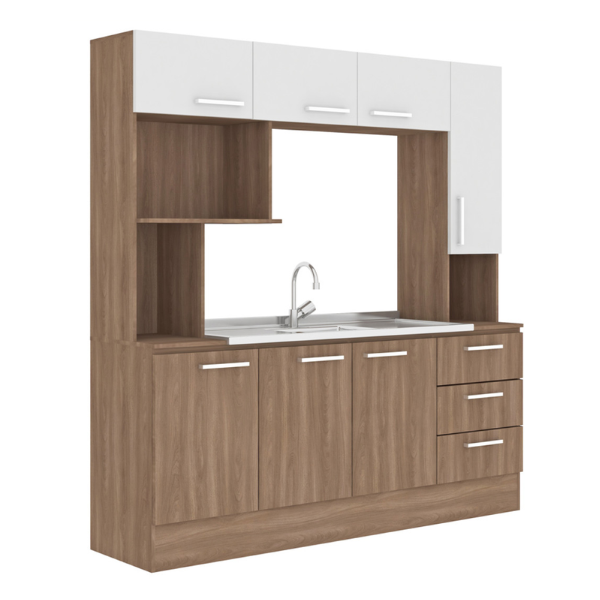 Cocina Compacta Rafaela CC55 Manchester/Blanco - Imagen 2