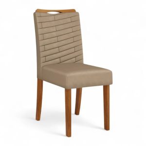 Silla Tapizada Julia Marron