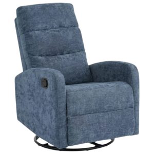 Poltrona Reclinable Giratoria Mecedora Rocking - Azul