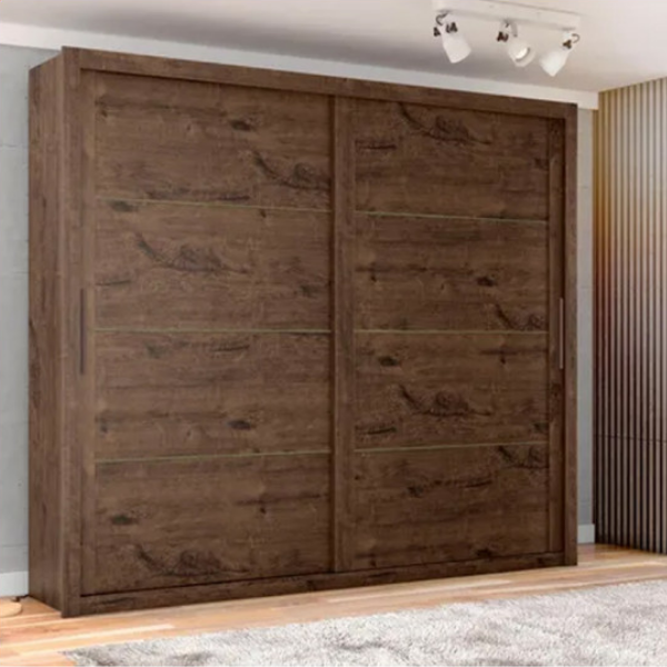 Placard 2 Puertas Corredizas - Imperador Plus - Jacaranda - Imagen 4