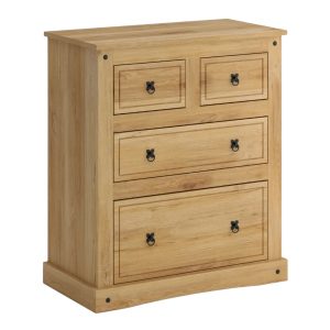 Cómoda 4 Cajones Línea Mexicana MEX028 Natural
