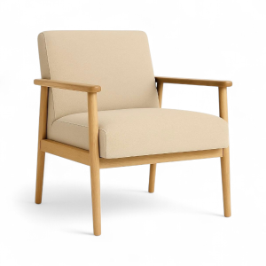 Poltrona Minimalista Beige