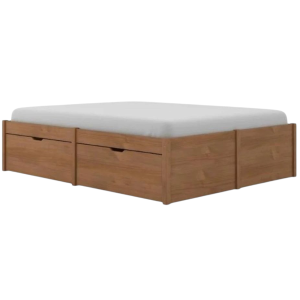 Cama Beauty Con Cajones 160×200 Amendoa 86 Linea Funcional