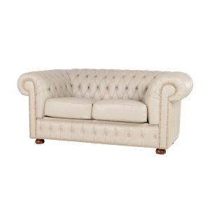 Sillón 100% Cuero 2 Cuerpos Chesterfield Arena