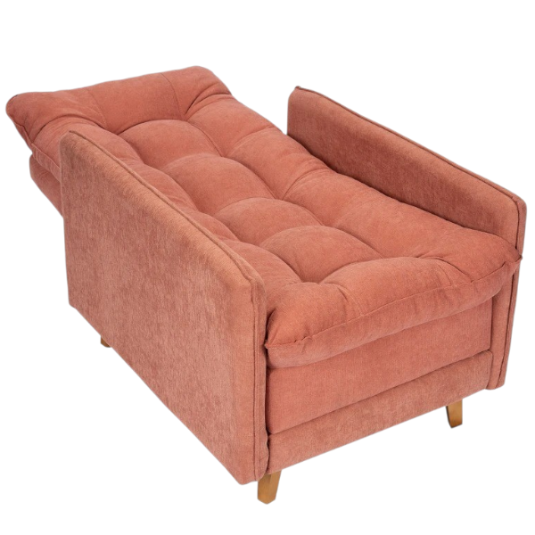 Poltrona Reclinable con Puff Montreal Terracota - Imagen 3