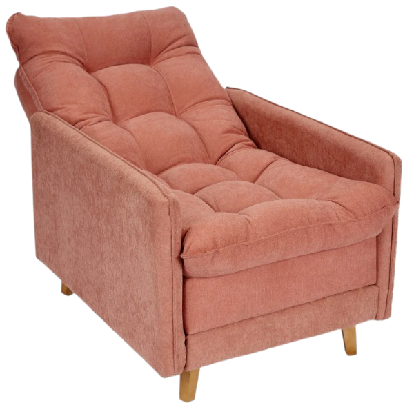 Poltrona Reclinable con Puff Montreal Terracota - Imagen 2