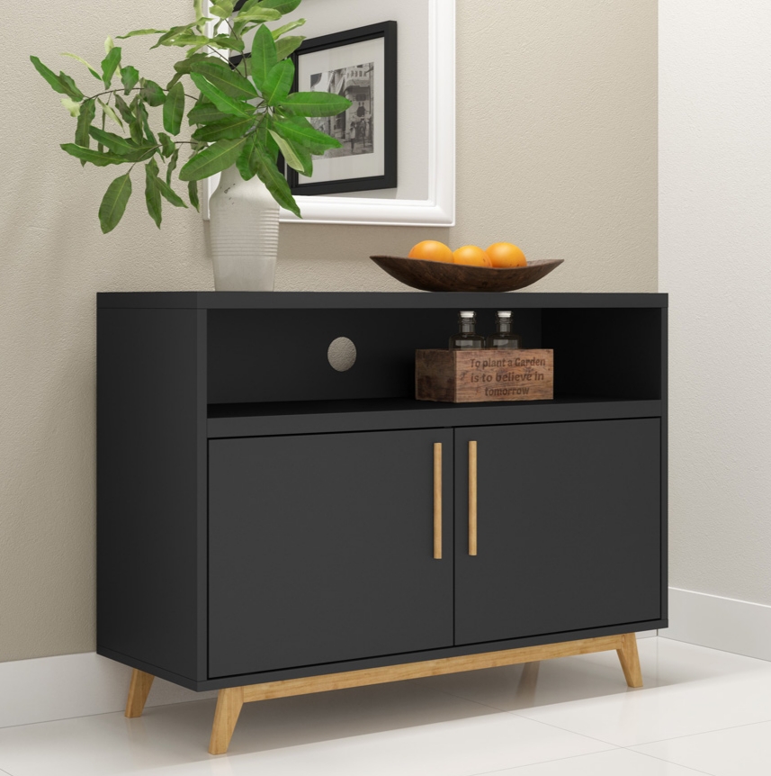 Aparador Multiuso H02 Negro - Imagen 4