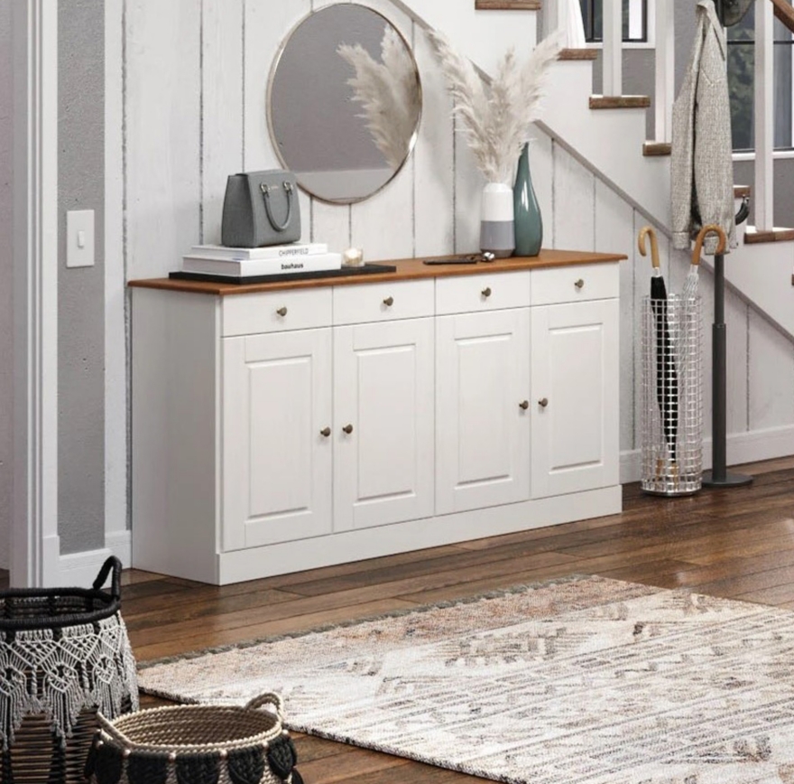 Aparador 4 Puertas Agata Blanco - Imagen 2