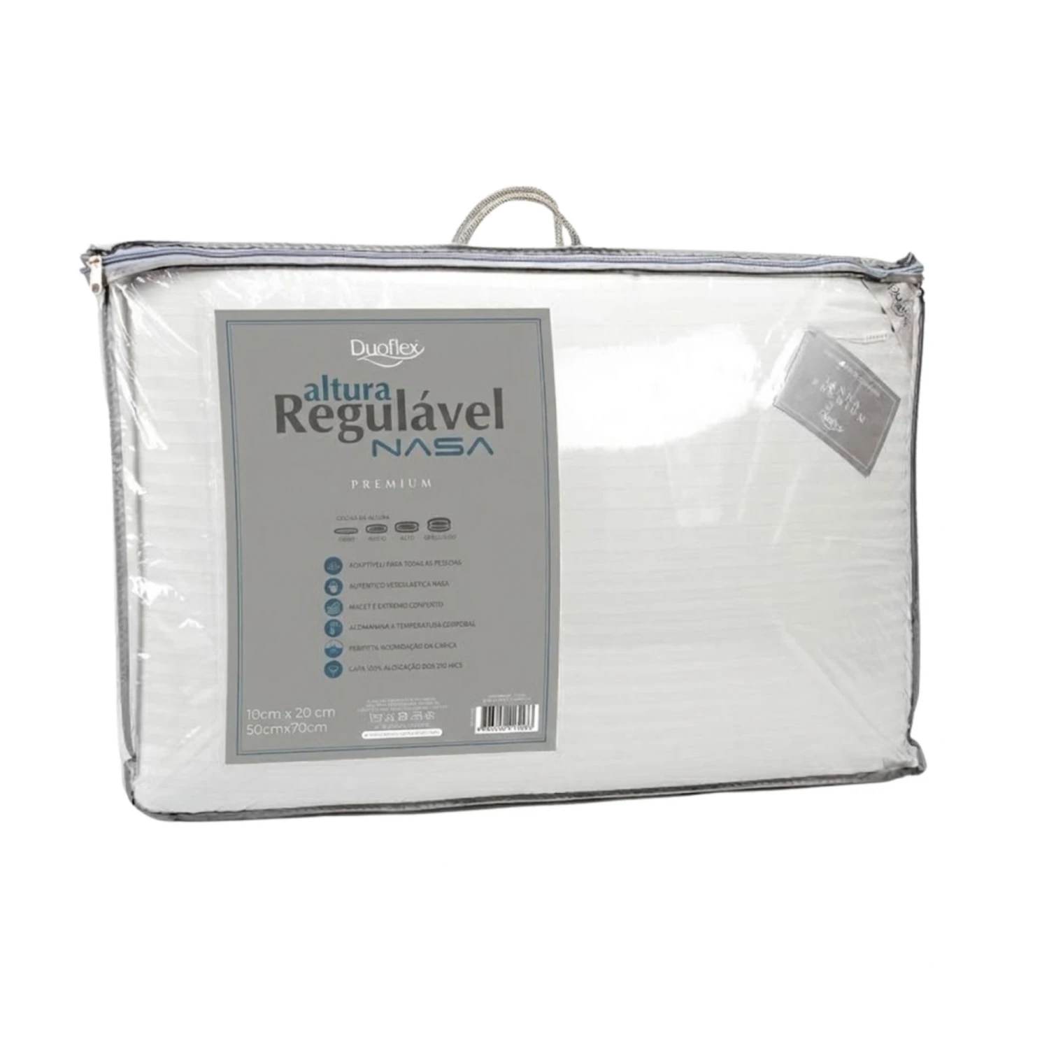 Almohada Altura Regulable Nasa Premium Duoflex - Latex RN1125 Premium Blanco