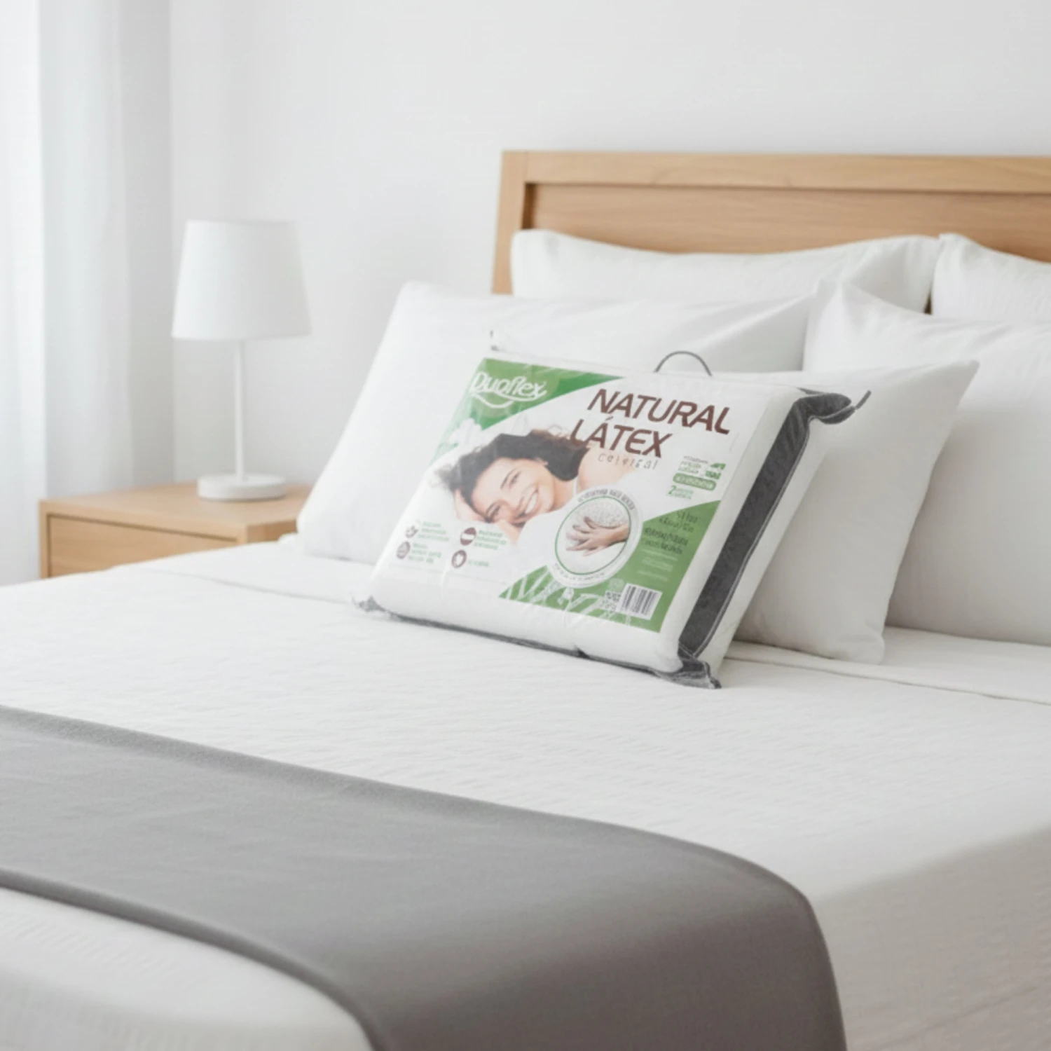 Almohada Natural Latex Cervical Duoflex - Latex Ln2100 - Imagen 4