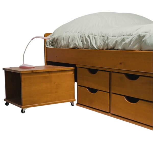 Cama Floro Con Cajones 90x190 Amendoa 337 Linea Funcional - Imagen 4