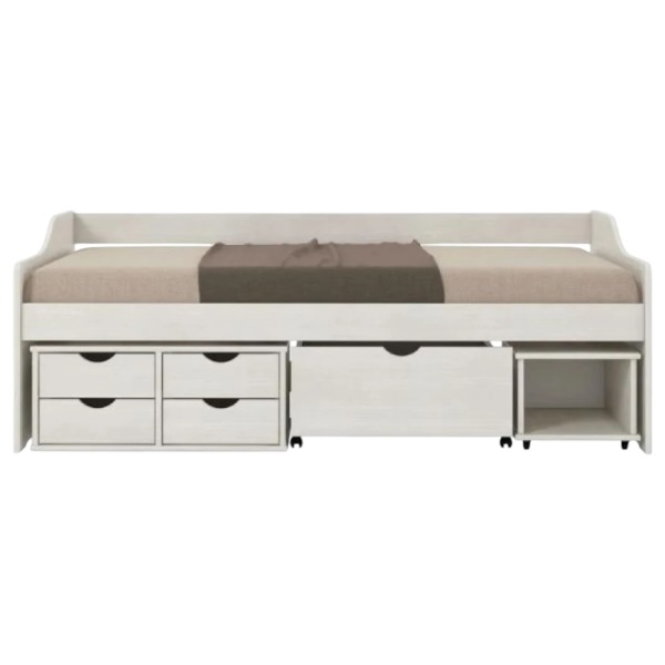 Cama Floro Con Cajones 90x190 Blanco 338 Linea Funcional - Imagen 3