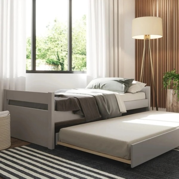 Cama Marinera Double 90×190 Gris 3927 Linea Funcional - Imagen 3