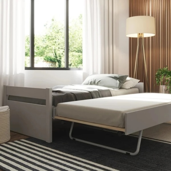 Cama Marinera Double 90×190 Gris 3927 Linea Funcional - Imagen 2
