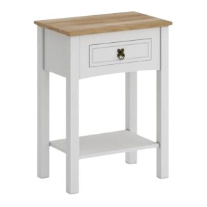 Mesa De Luz 1 Cajon Linea Mexicana - MEX035 blanco