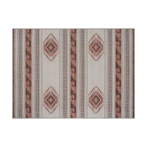 Alfombra Funcion 1.50x2.00 Asteca Roja 43992