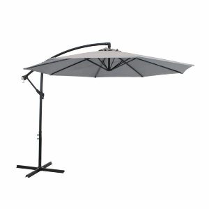 Sombrilla De Jardin 3m Gris