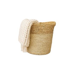 Cesto Tejido Con Asas